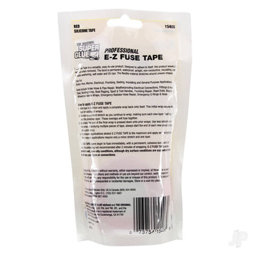 Super Glue E-Z Fuse Silicone Tape Red (1in x 10ft) 15406