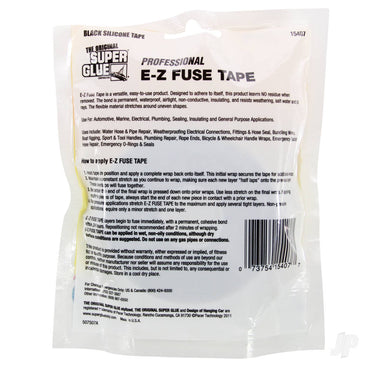Super Glue E-Z Fuse Silicone Tape Black (1in x 36ft) 15407