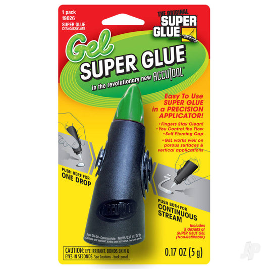 Super Glue Super Glue Gel with Accutool (0.17oz, 5g) 19026
