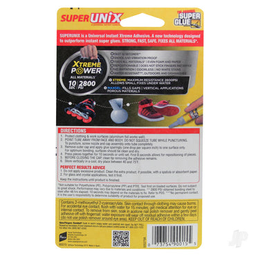 Super Glue Super Unix Gel Adhesive (0.35oz, 10g) 90015