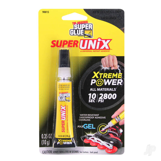 Super Glue Super Unix Gel Adhesive (0.35oz, 10g) 90015