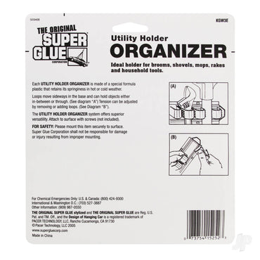 Super Glue Utility Holder Organizer (holds 3 tools) KGW3E