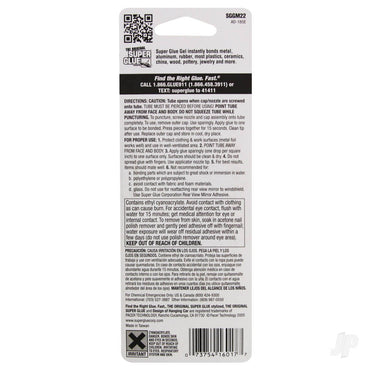 Super Glue Super Glue Gel 2-Pack Small Card (2x 0.07oz, 2g) SGGM22