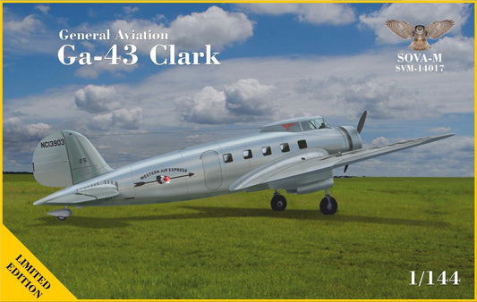 Sova-M SVM-14017 1:144 GA-43 "CLARK" PASSENGER AIRPLANE
