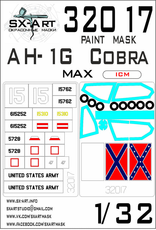 SX-Art SXA32017 1:32 Bell AH-1G Cobra MAX