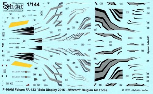 Syhart SY144083 1:144 F-16AM FA-123 Solo Display 2015