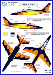 Syhart Decal SY72099 Alpha Jet AT12 75 Years 11Sqn 1:72