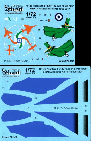 Syhart Decal SY72100 1:72 RF-4E Phantom II End of the Film HAF