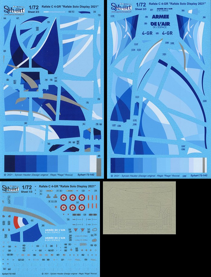 Syhart Decal SY72143 Rafale C Solo Display 2021 1:72