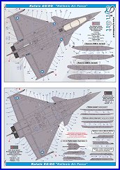 Syhart Decal SY72920V2 1:72 Dassault Rafale "Export versions"