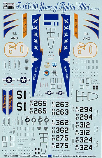 Two Bobs TB48174 1:48 Lockheed-Martin F-16C 60 Years of `Fightin Illini'