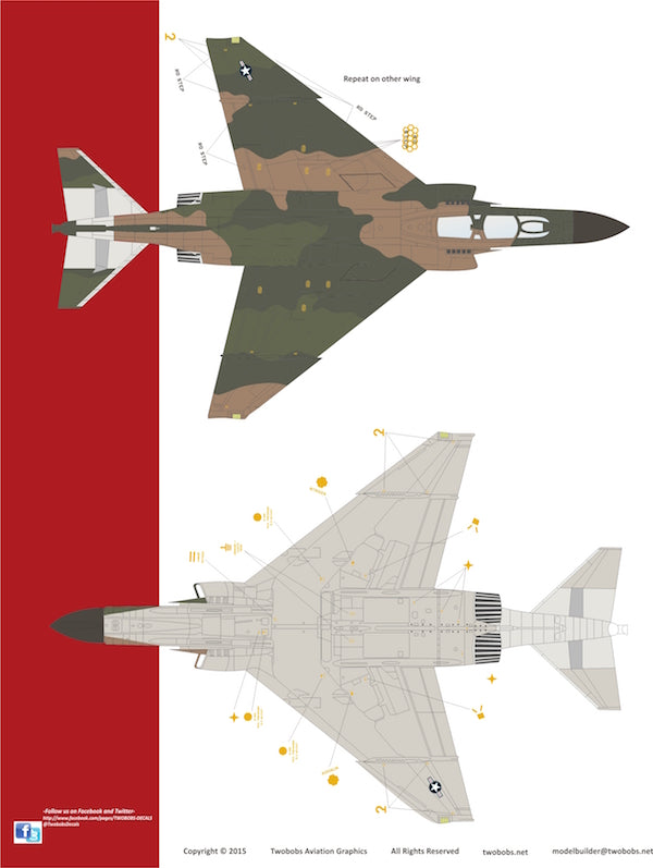 Two Bobs TB72102 F-16C YGBSM 50th Anniversary Weasel Viper 1:72