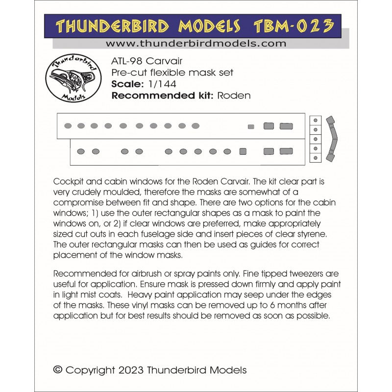 Thunderbird Models TBM023 1:144 Carvair ATL-98