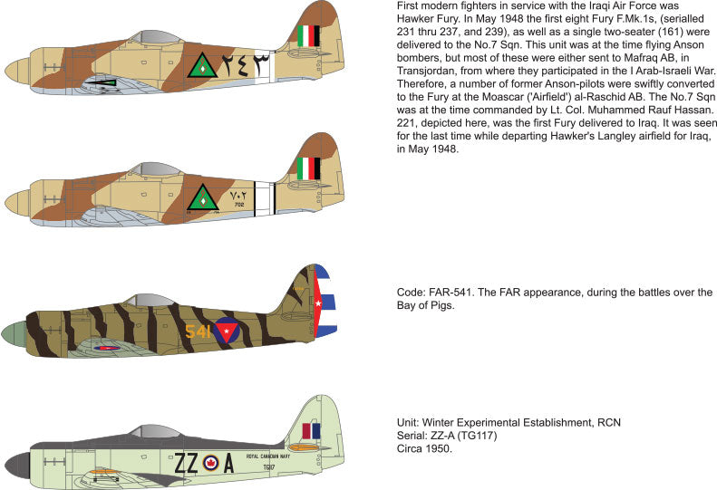 Tigerhead Models THD72022 1:72 Hawker Sea Fury FB.11 Part 2 Iraq, Cuba, Canada