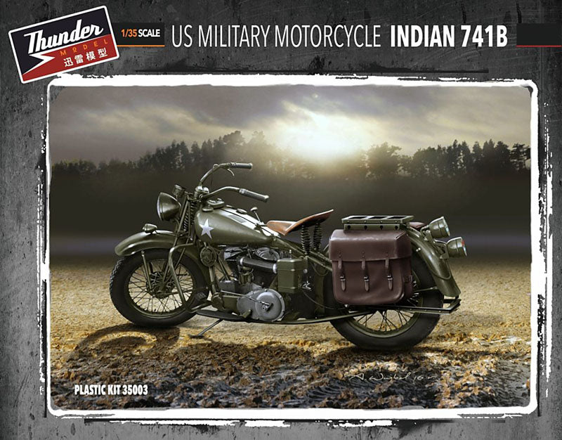 Thunder Models THU35003 1:35 Indian 741B US Military Motorcycle WWII