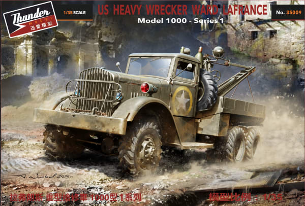 Thunder Models THU35009 1:35 US Heavy Wrecker Ward LaFrance Model 1000-Series 1