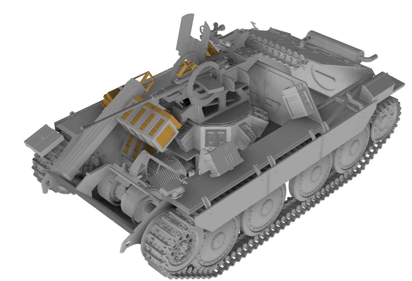 Thunder Models THU35105 1:35 Bergepanzer Hetzer with 20cm Flak Late Production