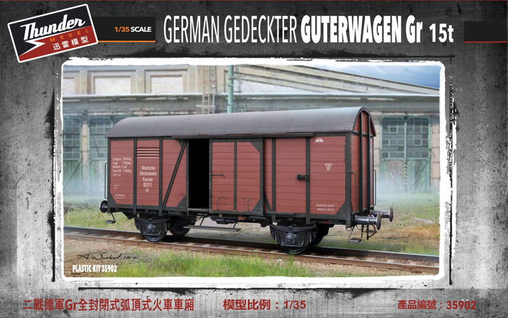 Thunder Models THU35902 1:35 German Gedeckter Guterwagen Gr 15t