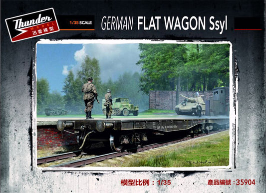 Thunder Models THU35904 1:35 German Ssyl 50t Flat Wagon
