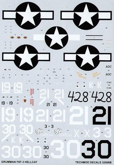 Techmod TM32006 1:32 Grumman F6F-3 Hellcat