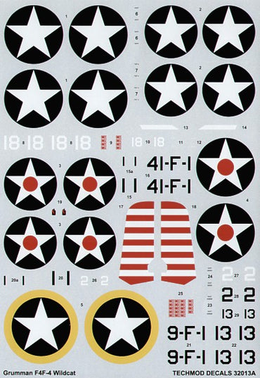 Techmod TM32013 1:32 Grumman F4F-4 Wildcat