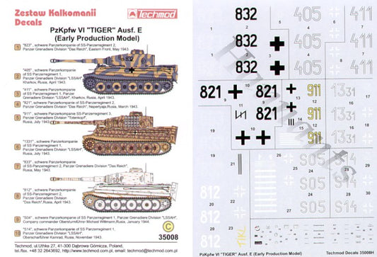Techmod TM35008 1:35 Pz.Kpfw.VI Tiger Ausf.e Early Production