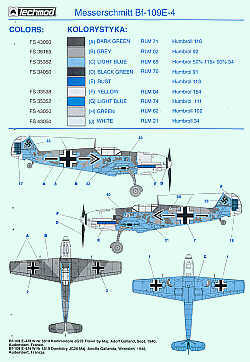 Techmod TM48013 1:48 Messerschmitt Bf-109E-4