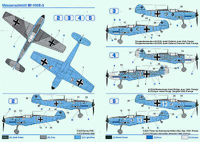 Techmod TM48014 1:48 Messerschmitt Bf-109E-3