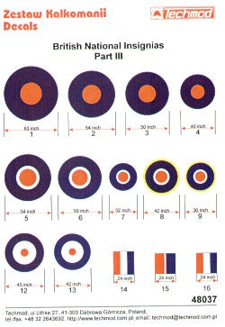 Techmod TM48037 1:48 RAF National Insignia Part 3.