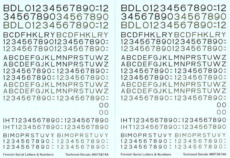 Techmod TM48074 1:48 Finnish Air Force Swastika National Insignia