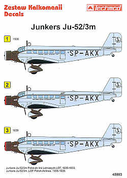 Techmod TM48803 1:48 Junkers Ju-52/3M