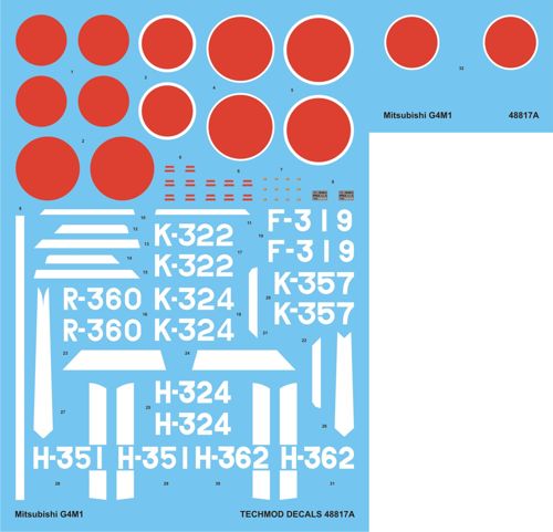Techmod TM48817 1:48 Mitsubishi G4M1 'Betty' Pt 2