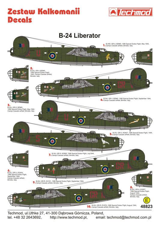 Techmod TM48823 1:48 Consolidated B-24D/B-24J Liberator