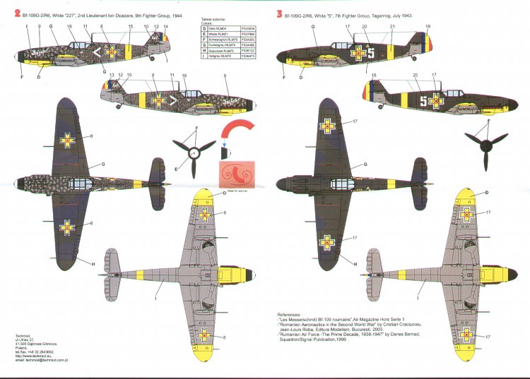 Techmod TM72050 1:72 Messerschmitt Bf-109G-2