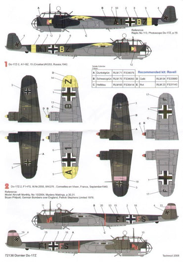 Techmod TM72136 1:72 Dornier Do-17Z