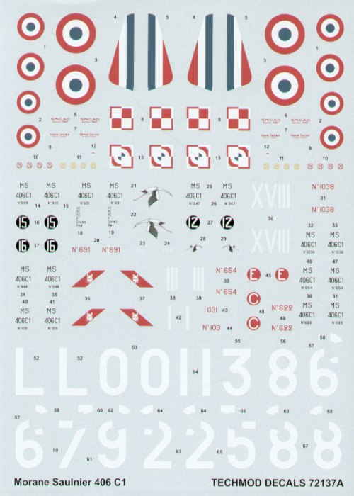 Techmod TM72137 MS.406C1 Armee de l'Air Polish Pilots 1:72