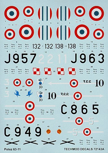Techmod TM72143 1:72 Potez 63-11