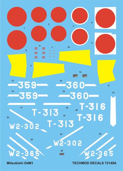 Techmod TM72149 1:72 Mitsubishi G4M1 'Betty' Pt 1
