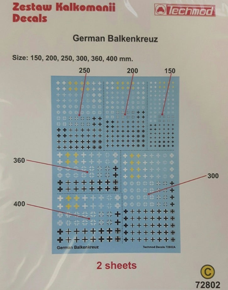 Techmod TM72802 1:72 Balkan Kreuze