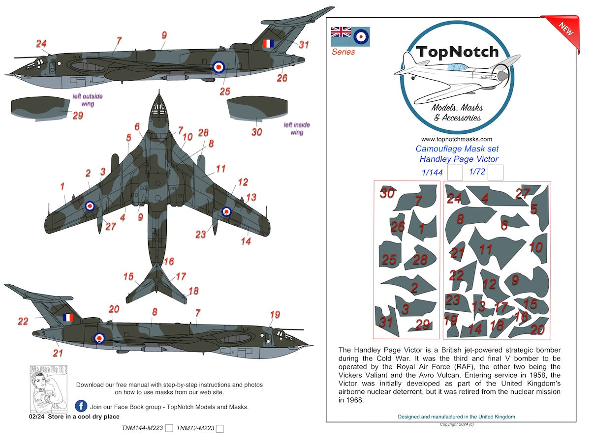 TopNotch TNM144-M223 1:144 Handly-Page Victor