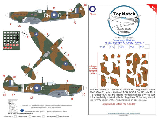 TopNotch TNM24-M147 Spitfire Mk.VIII Clive Caldwell Markings 1:24
