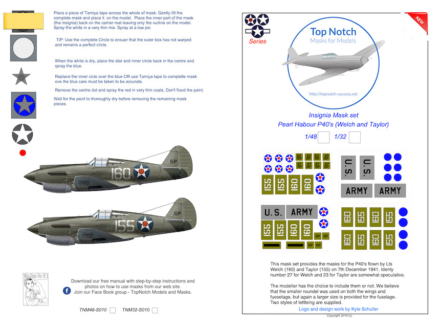 TopNotch TNM32-S010 1:32 Pearl Harbour Curtiss P-40C
