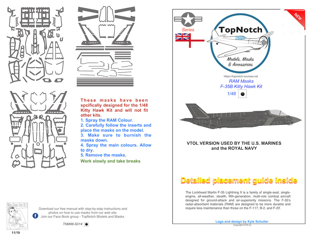 TopNotch TNM48-S014 1:48 RAM Masks