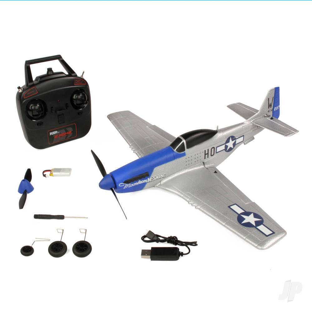 Top RC P-51D Mustang RTF 450 RC Plane (Mode 2) 097B2