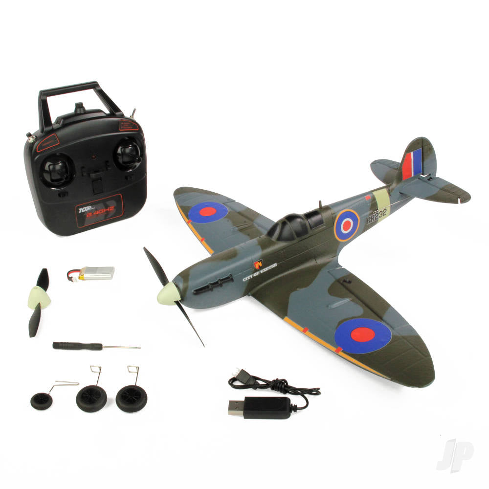 Top RC Spitfire RTF 450 RC Plane (Mode 2) 098B2