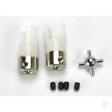 Traxxas U- joints (2 pcs) / 3mm Set screws (4 pcs) 1539R