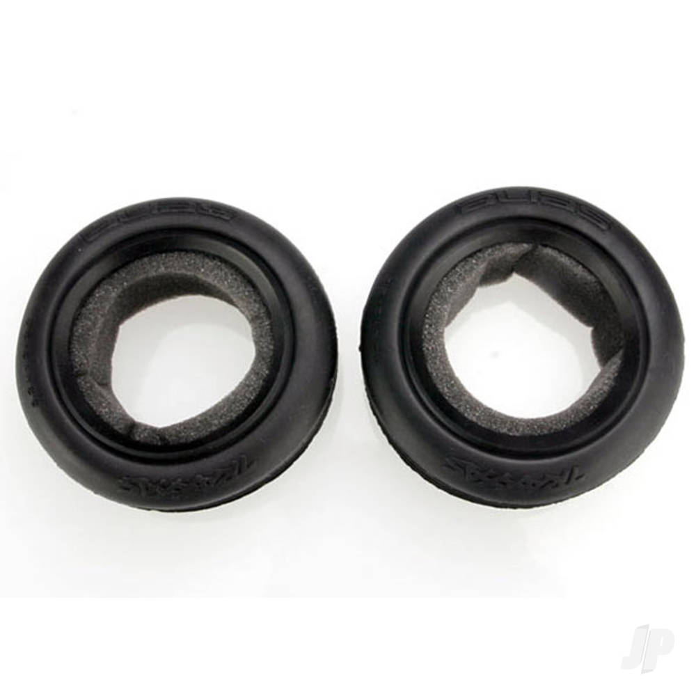 Traxxas Tyres, Alias ribbed 2.2" (wide, front) (2) / foam inserts (Bandit) (soft compound) 2471