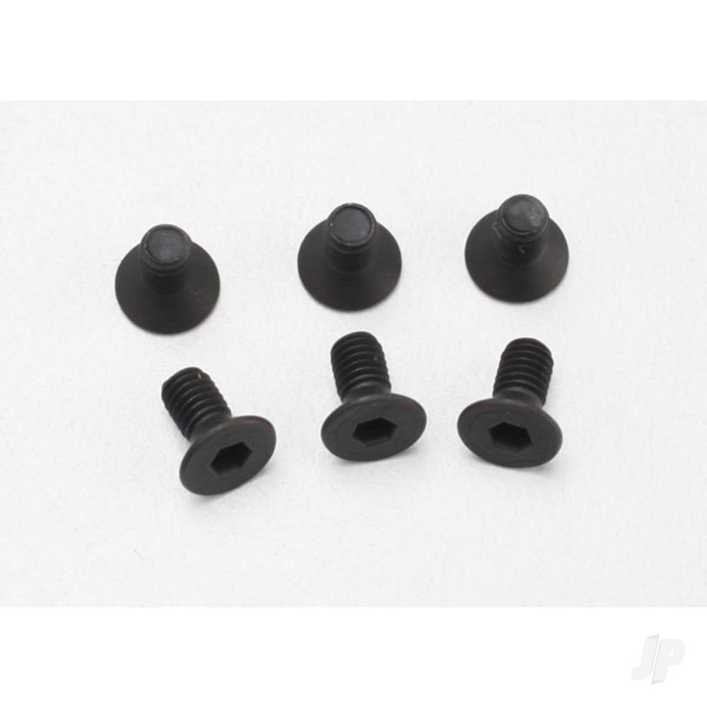 Traxxas Screws, 3x6mm countersunk machine (6 pcs) (hex drive) 2534