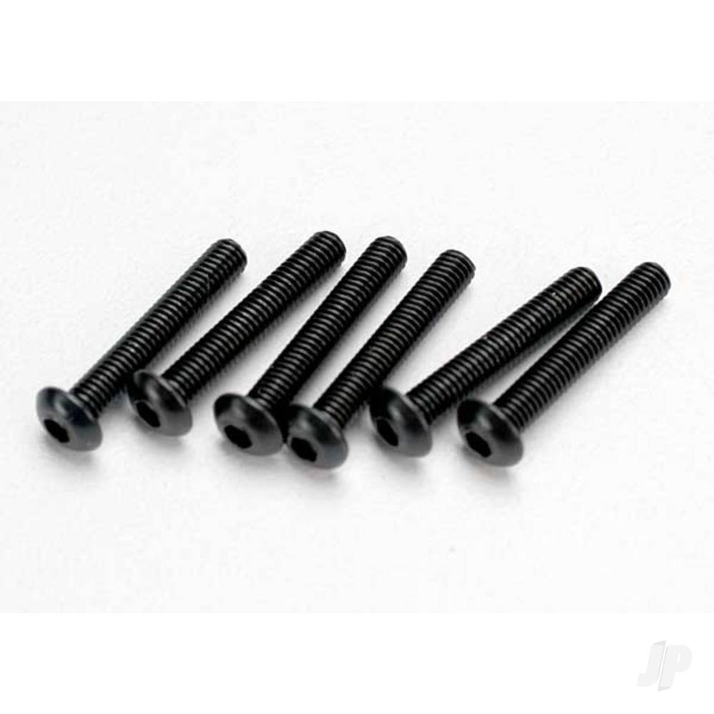 Traxxas Screws, 3x18mm button-head machine (hex drive) (6 pcs) 2583