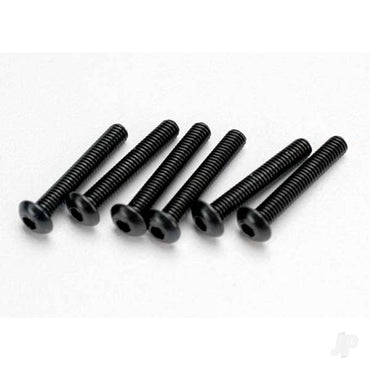 Traxxas Screws, 3x18mm button-head machine (hex drive) (6 pcs) 2583